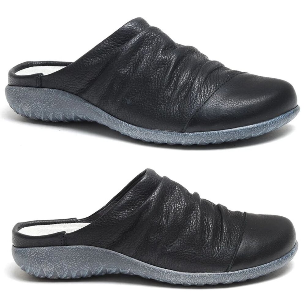 NAOT Paretao Mule Slip On Clogs Size 42 11 Black Leather Comfort NEW $169